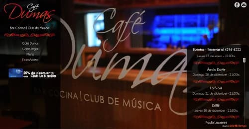 Café Dumas website V1 - 2015